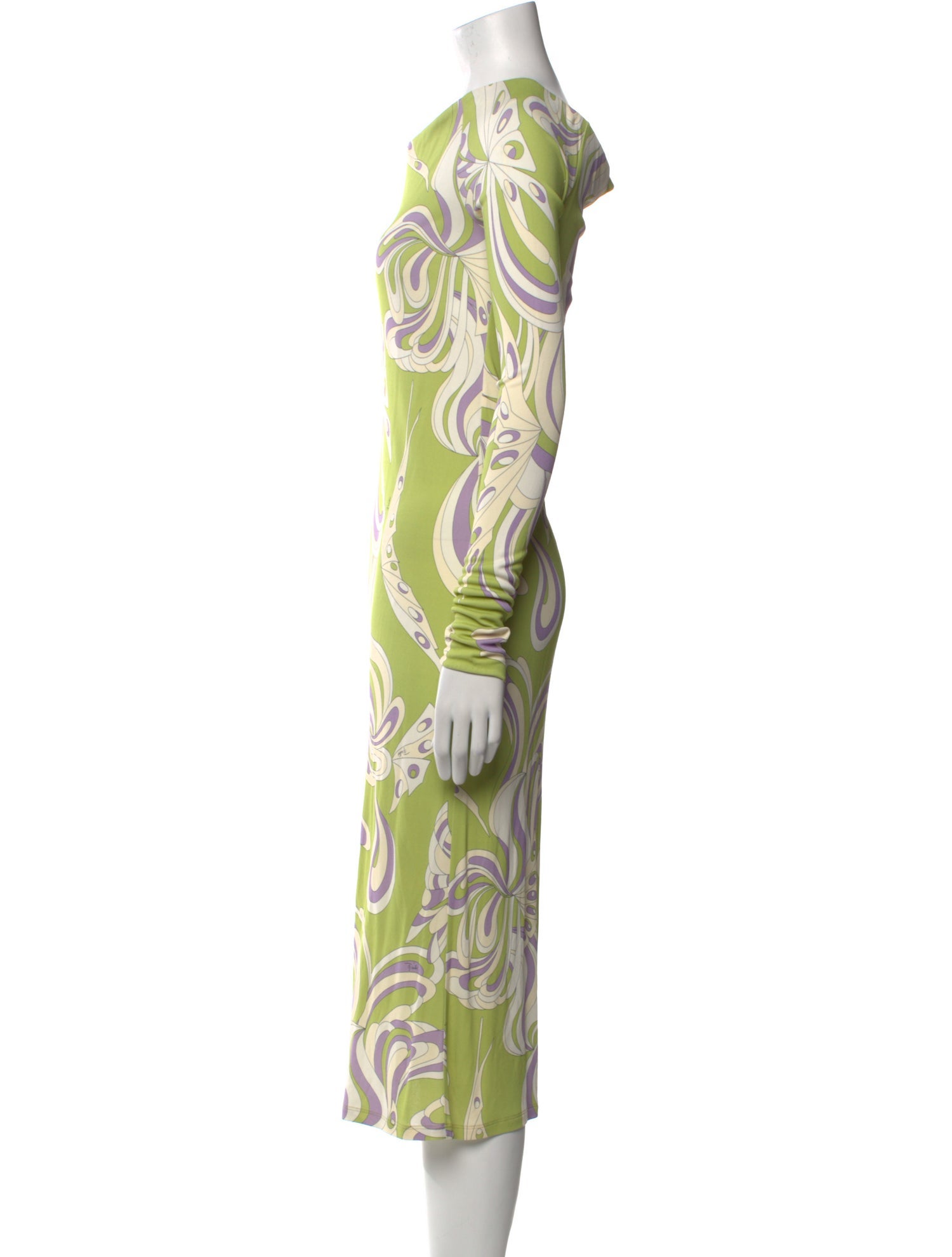 Emilio Pucci Printed Midi Length Dress