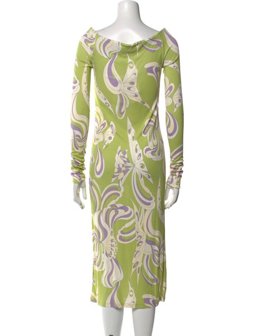 Emilio Pucci Printed Midi Length Dress