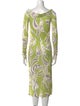 Emilio Pucci Printed Midi Length Dress