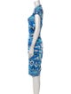 Emilio Pucci Printed Midi Length Dress