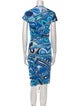Emilio Pucci Printed Midi Length Dress