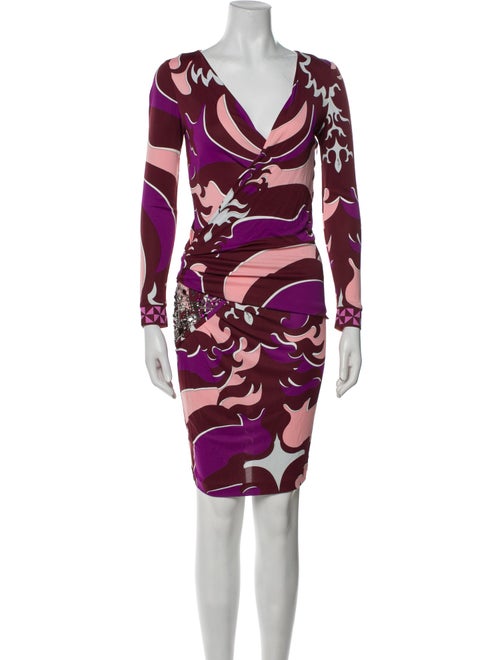 Emilio Pucci Printed Knee-Length Dress