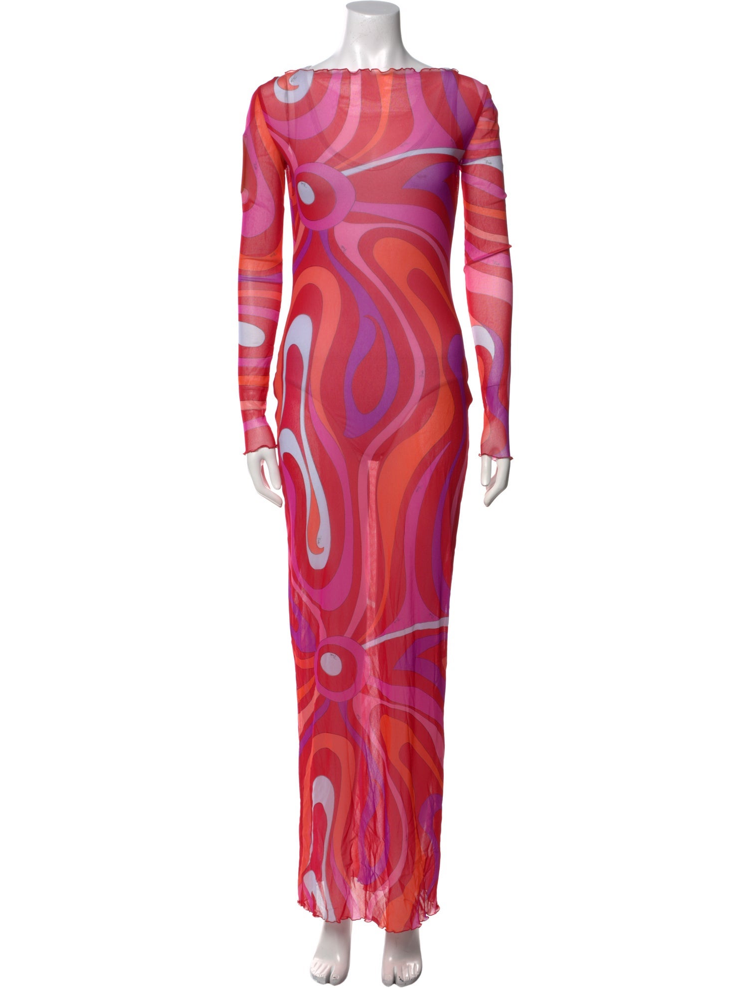 Emilio Pucci Printed Long Dress w/ Tags
