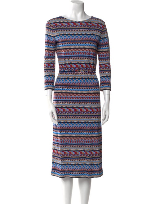 Emilio Pucci Striped Midi Length Dress