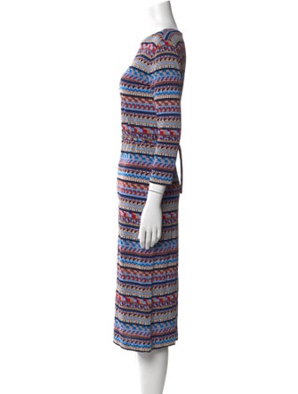 Emilio Pucci Striped Midi Length Dress