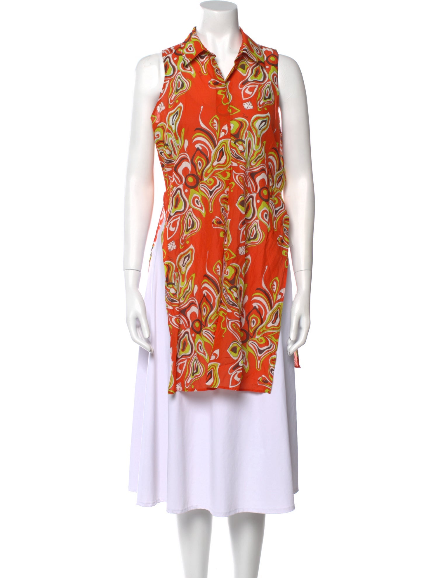 Emilio Pucci Printed Sleeveless Tunic