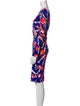 Emilio Pucci Floral Print Knee-Length Dress