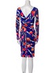 Emilio Pucci Floral Print Knee-Length Dress