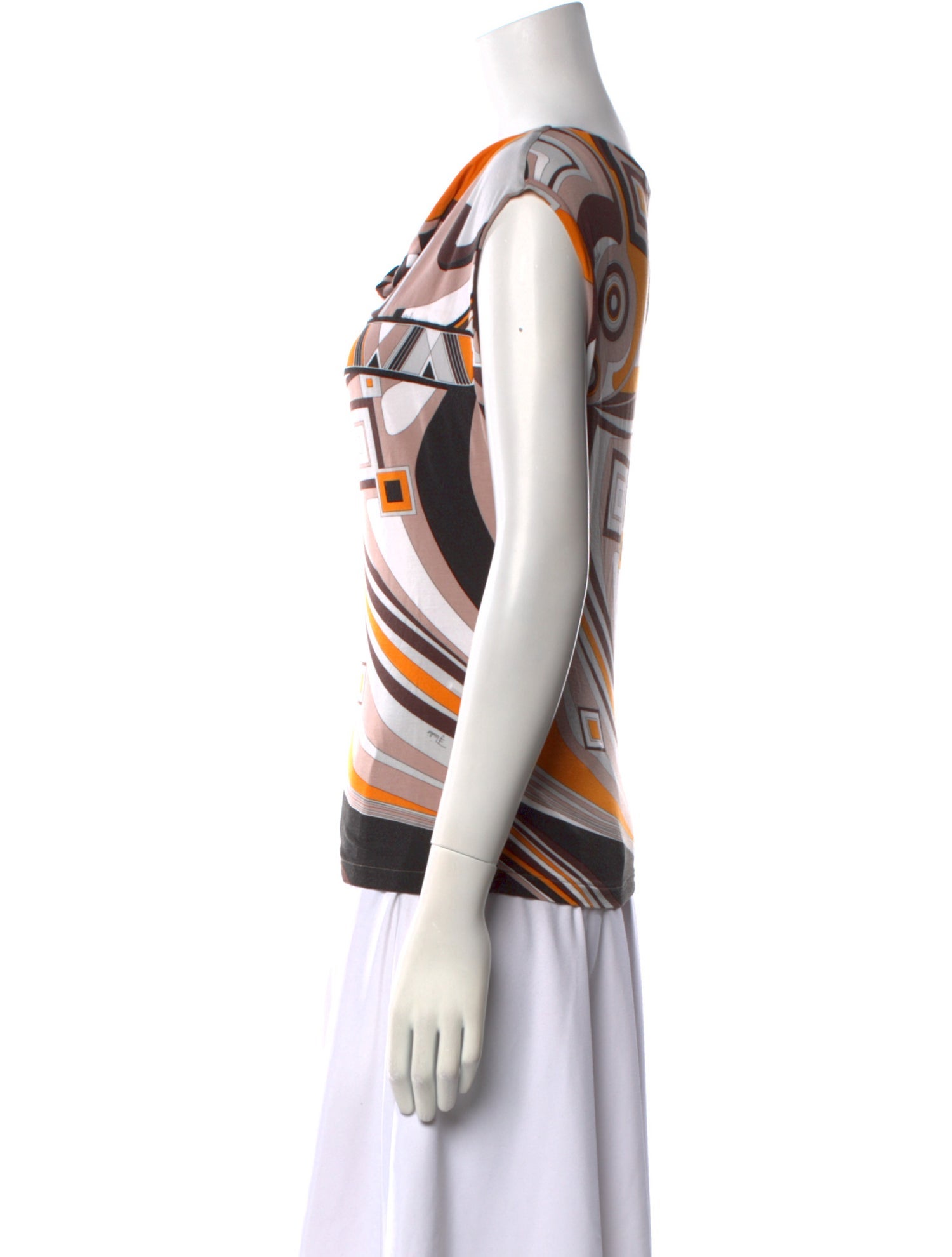 Emilio Pucci Printed V-Neck T-Shirt