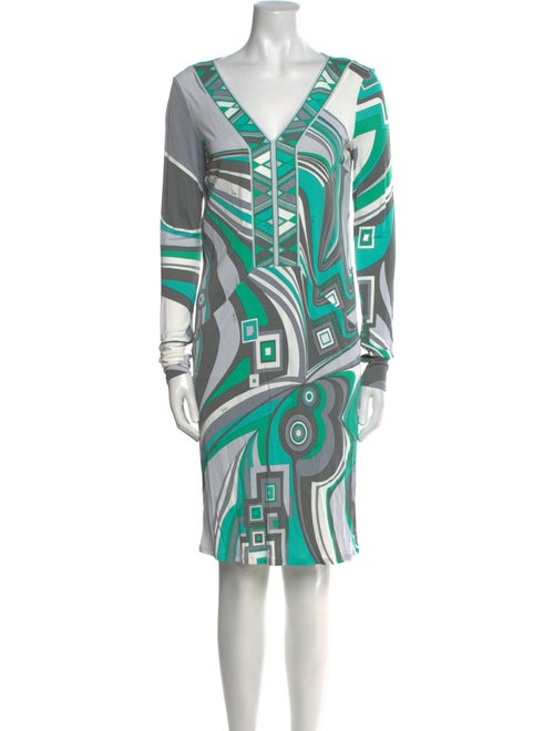 Emilio Pucci Printed Knee-Length Dress
