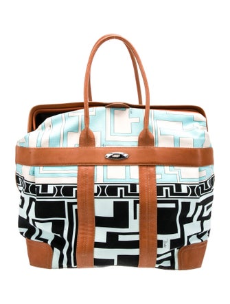Emilio Pucci Canvas Weekender Bag