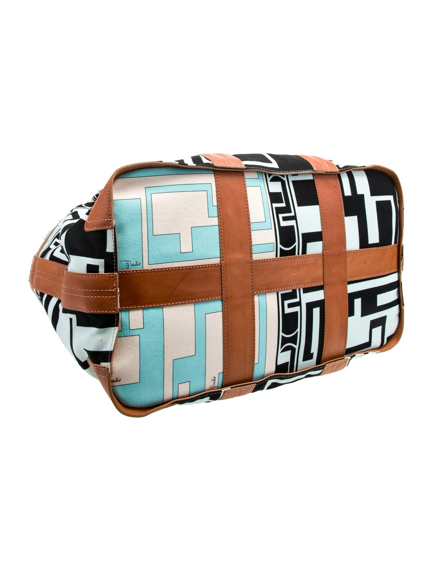 Emilio Pucci Canvas Weekender Bag