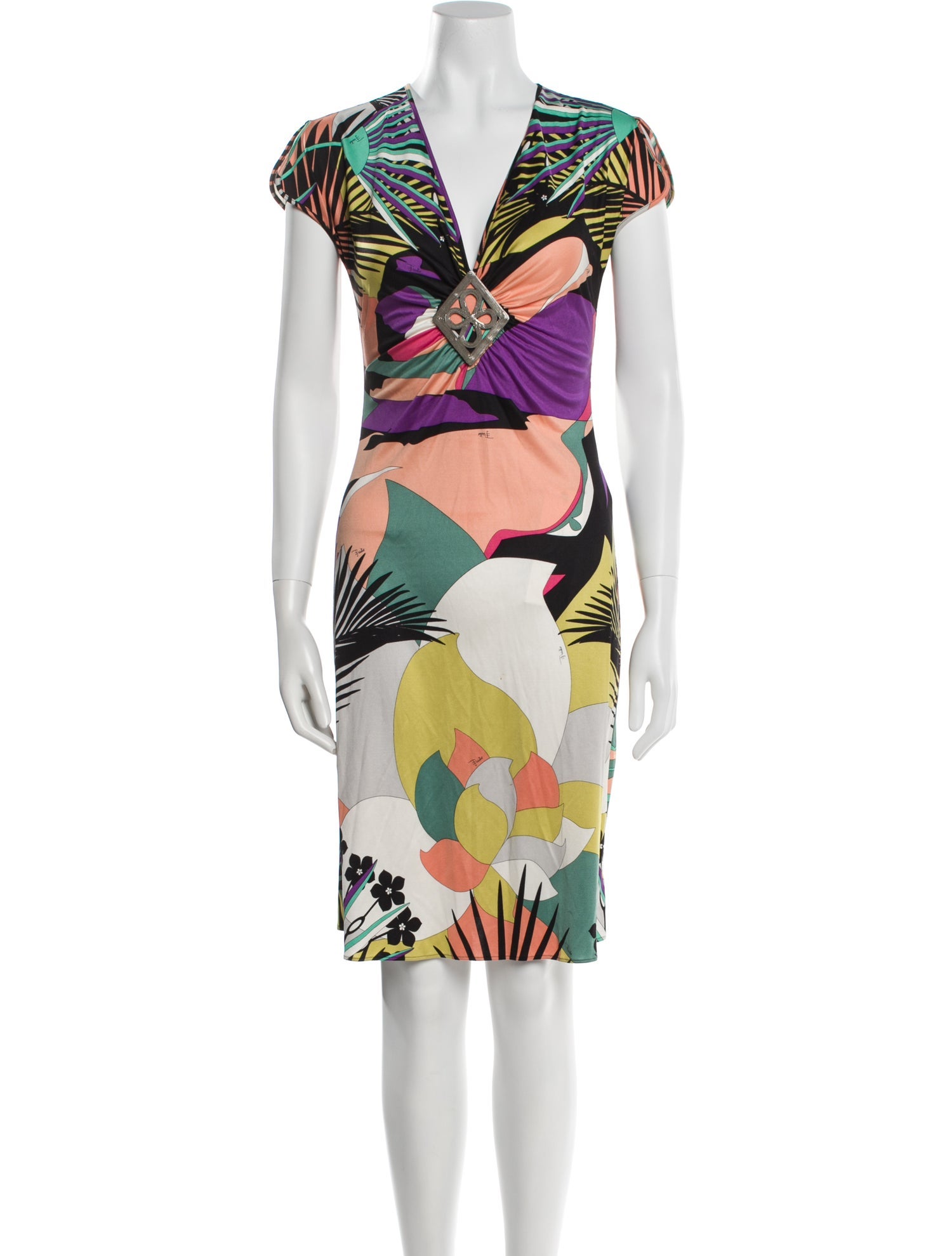 Emilio Pucci Silk Knee-Length Dress