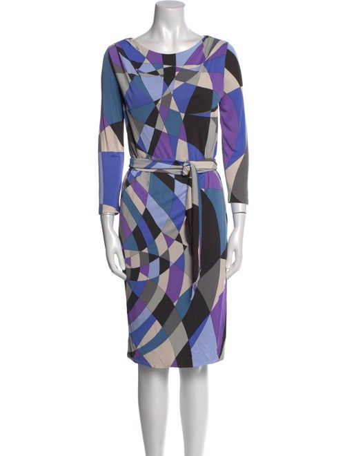 Emilio Pucci Printed Knee-Length Dress