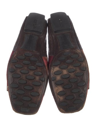 Emilio Pucci Colorblock Pattern Lasercut Accents Ballet Flats