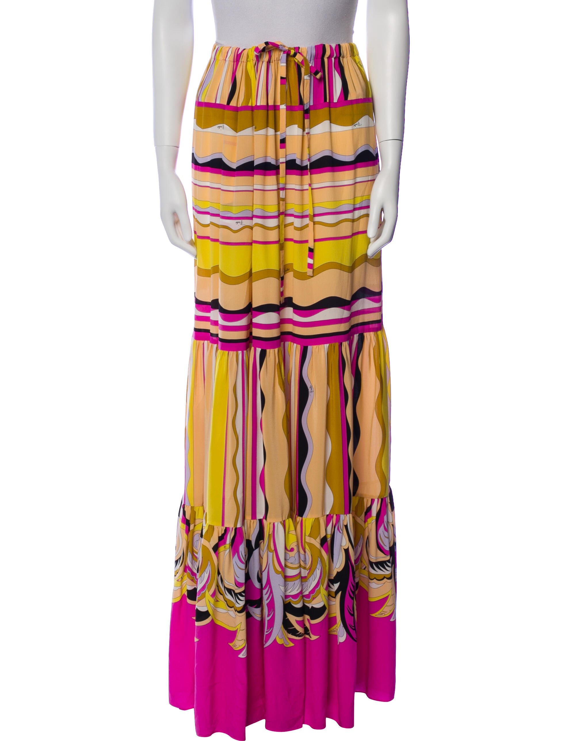 Emilio Pucci Silk Long Skirt