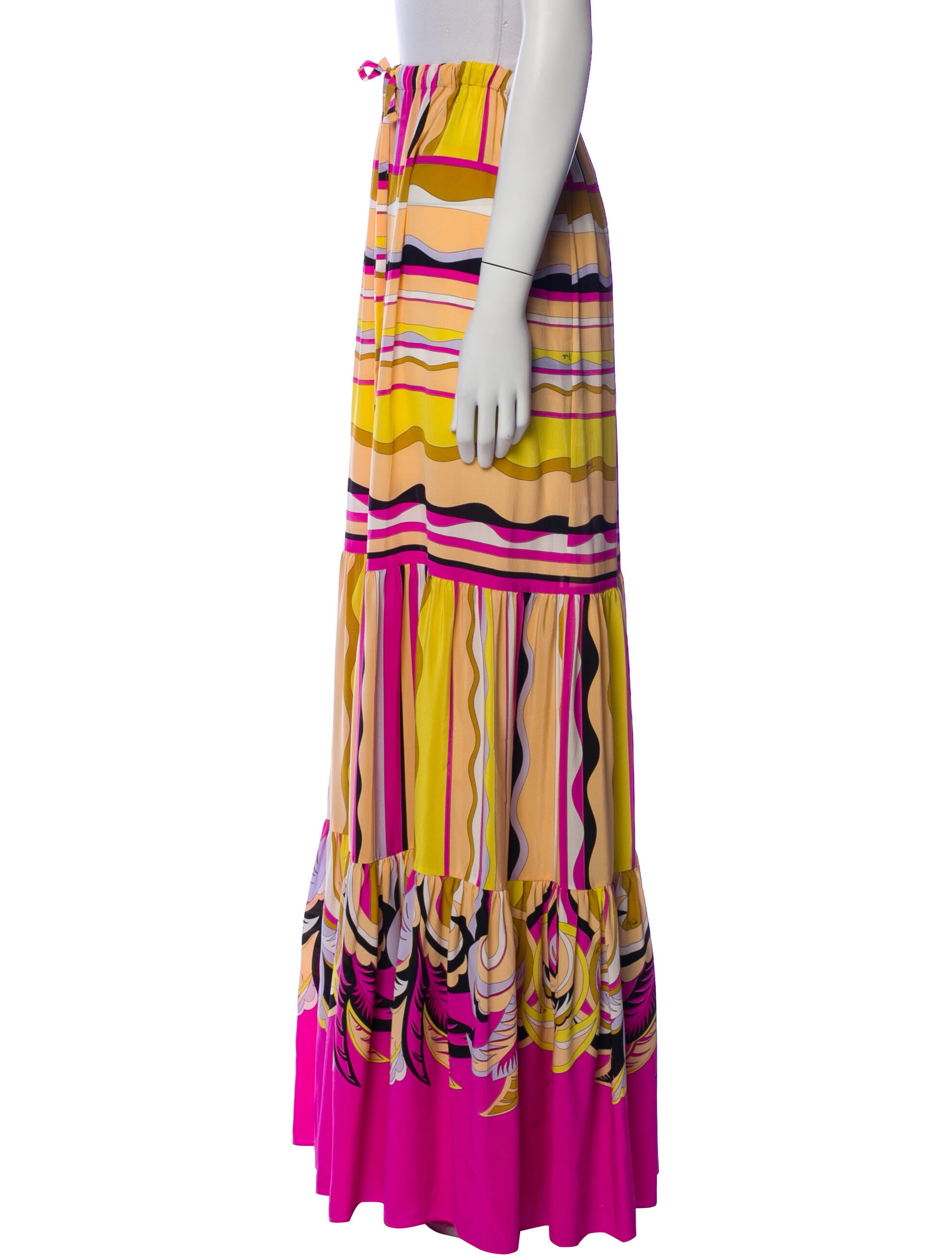 Emilio Pucci Silk Long Skirt