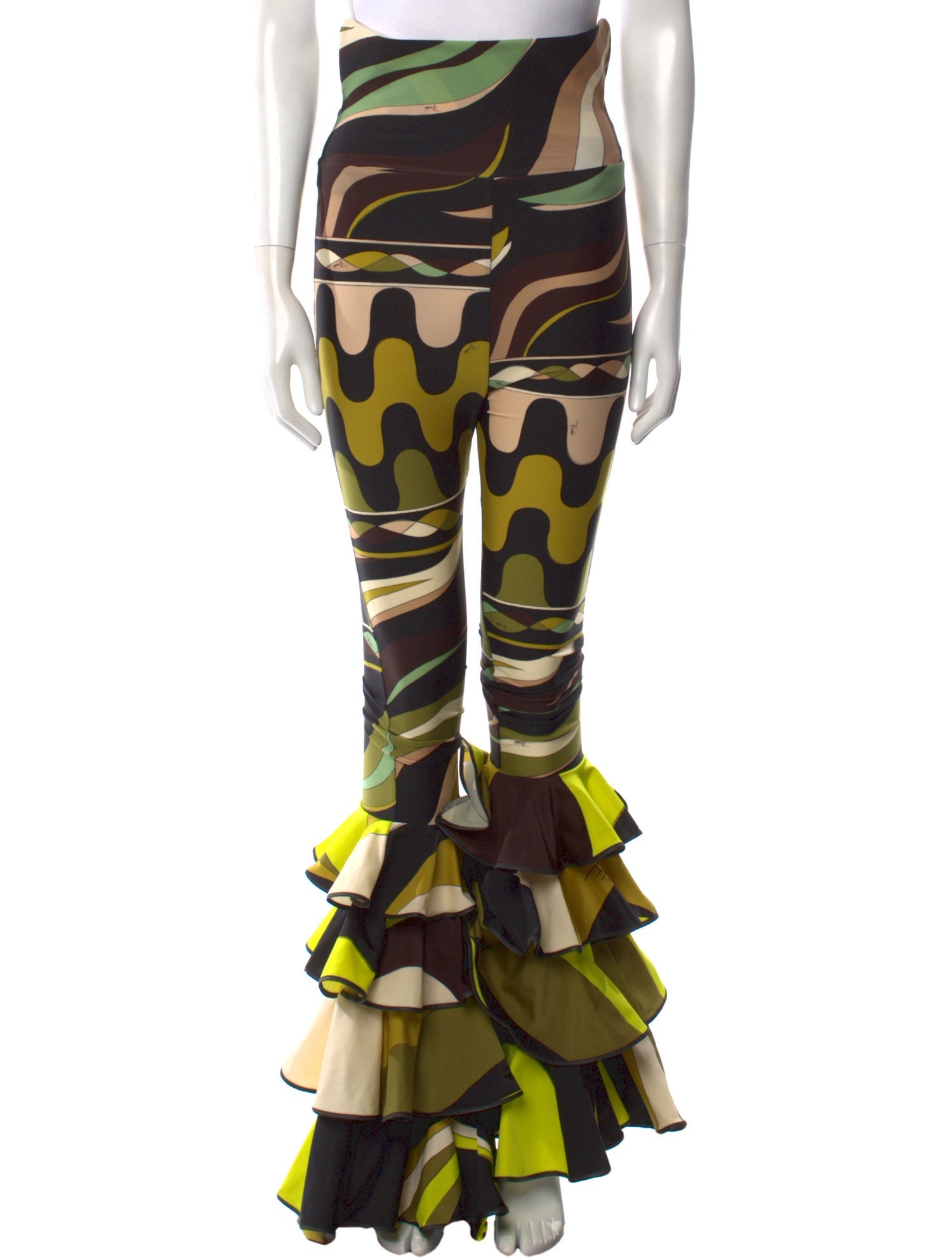 Emilio Pucci Printed Wide Leg Pants