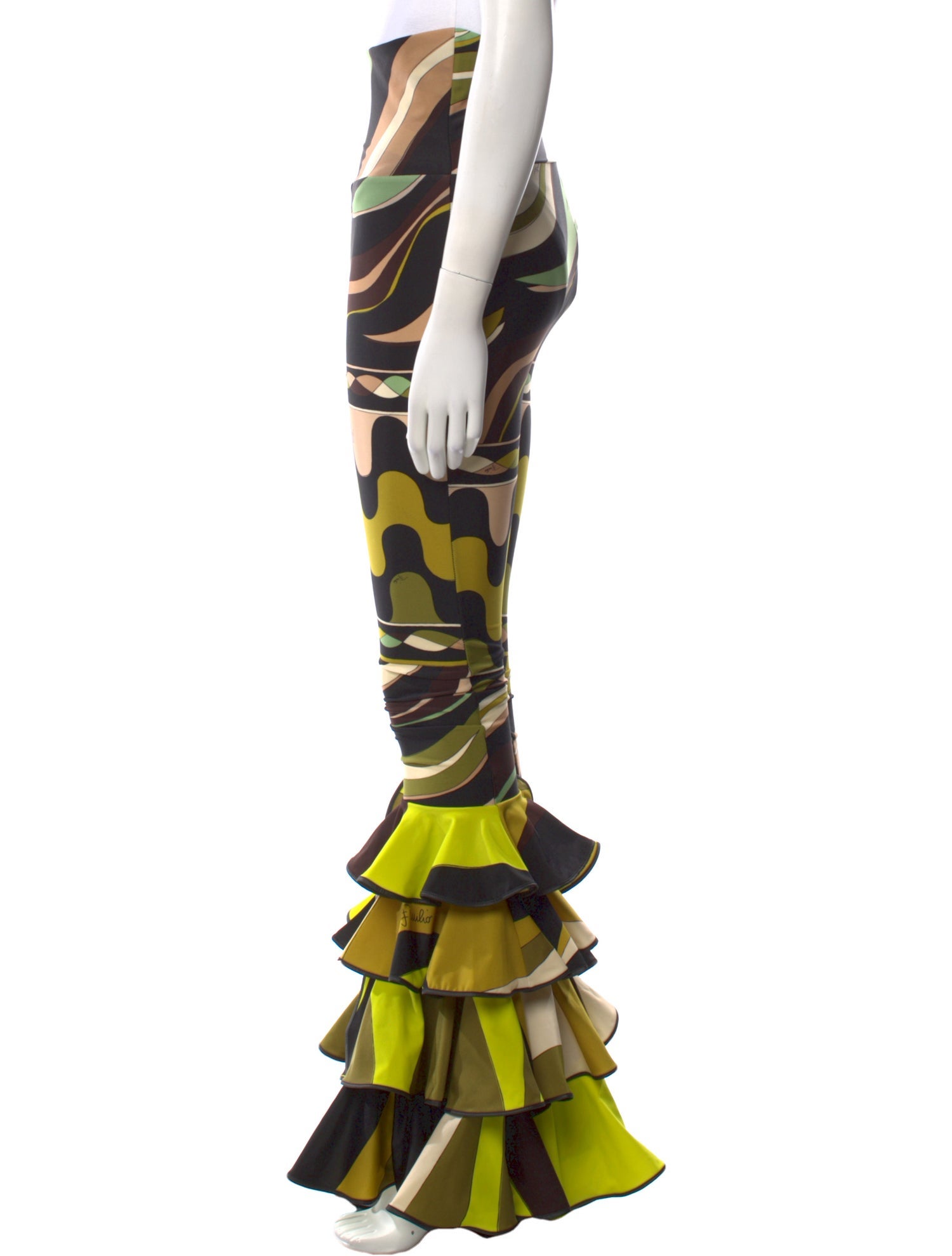 Emilio Pucci Printed Wide Leg Pants