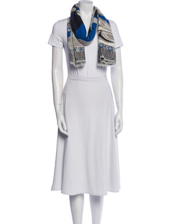 Emilio Pucci Wool Printed Scarf