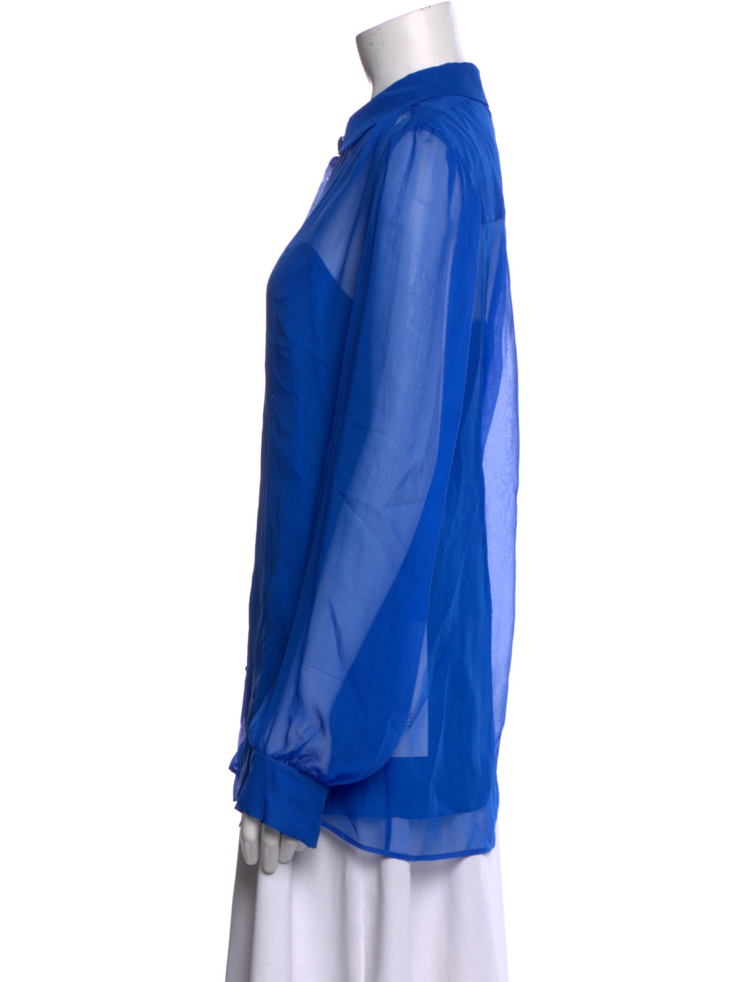 Emilio Pucci Silk Long Sleeve Button-Up Top