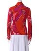 Emilio Pucci Silk Printed Button-Up Top