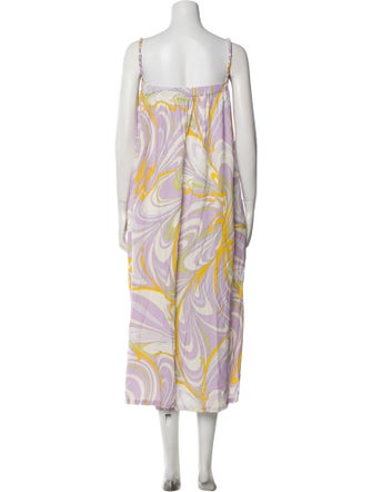 Emilio Pucci Paisley Print Square Neckline Jumpsuit