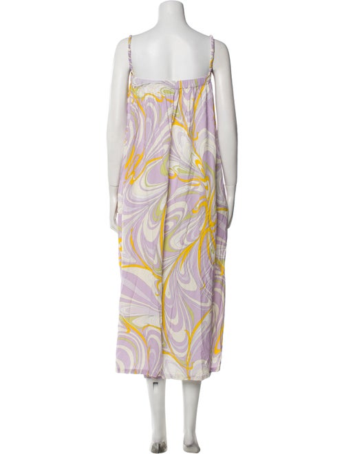 Emilio Pucci Paisley Print Square Neckline Jumpsuit