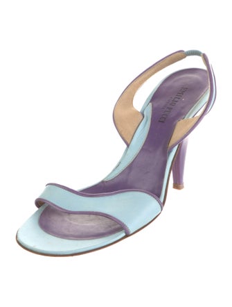 Emilio Pucci Leather Slingback Sandals