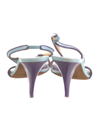 Emilio Pucci Leather Slingback Sandals