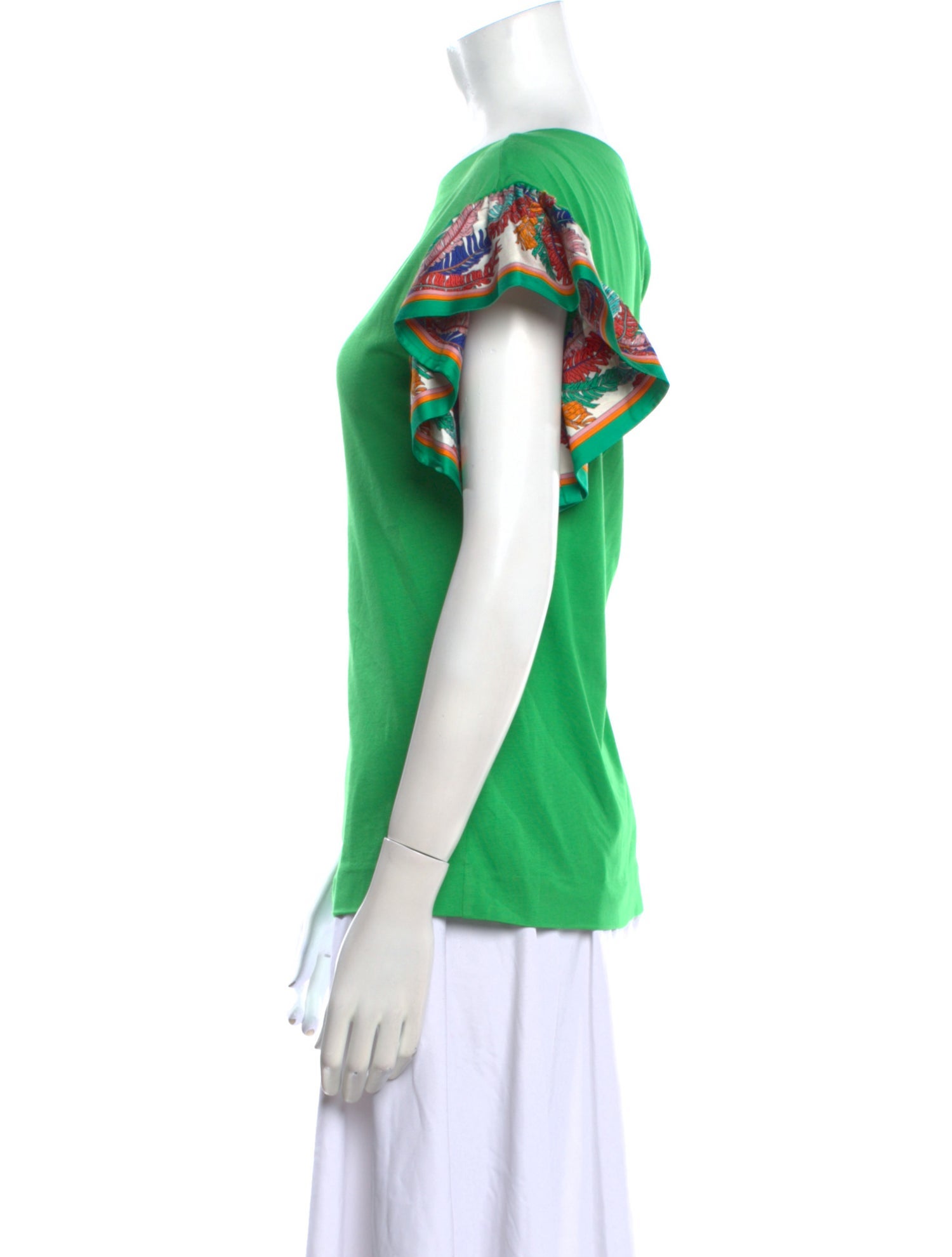 Emilio Pucci Printed Bateau Neckline T-Shirt