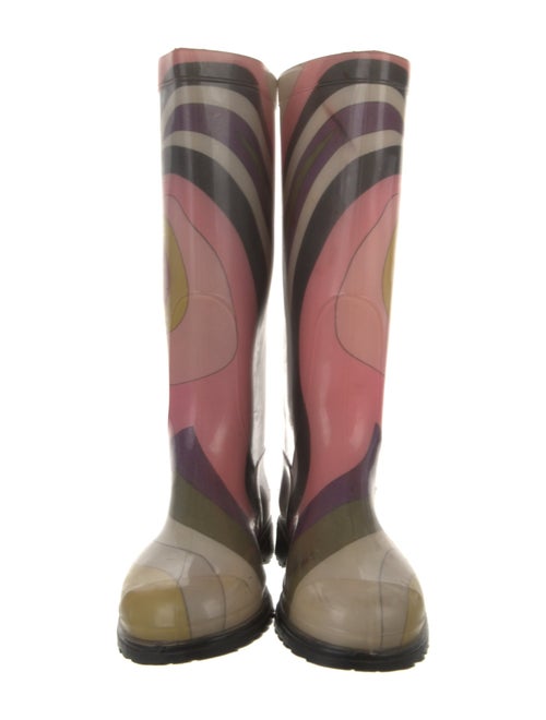 Emilio Pucci Rubber Printed Rain Boots
