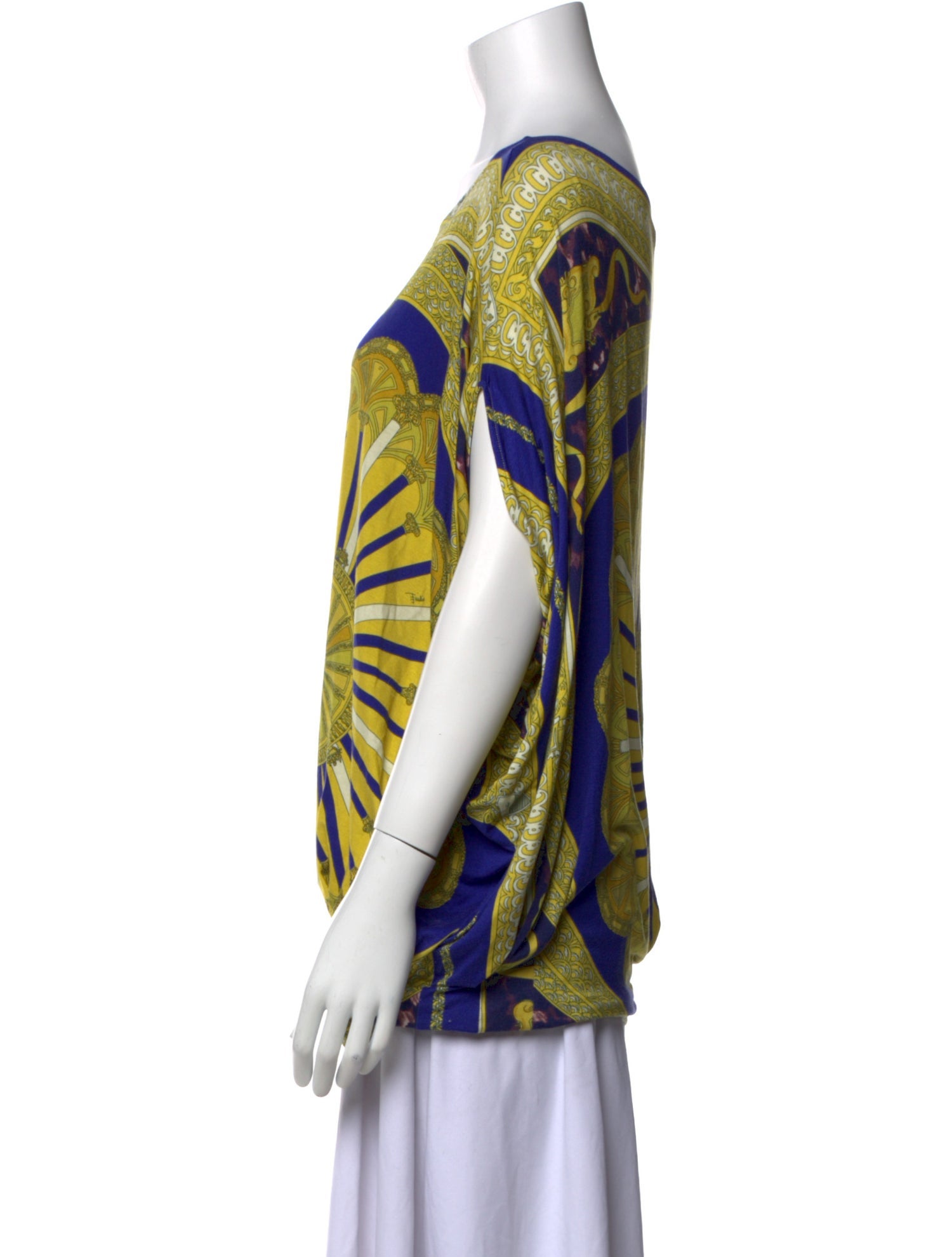 Emilio Pucci Printed Scoop Neck Blouse