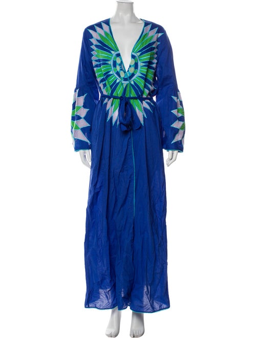Emilio Pucci V-Neck Long Dress