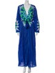 Emilio Pucci V-Neck Long Dress