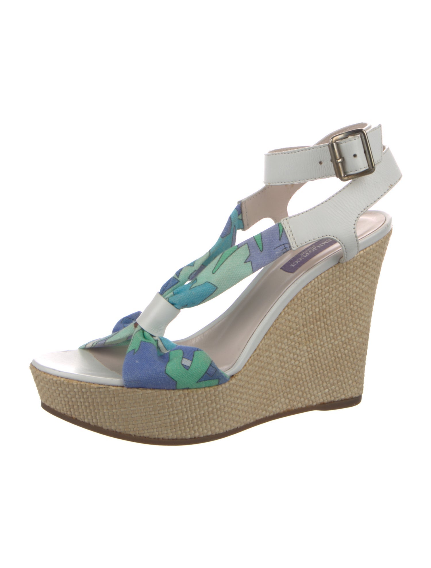 Emilio Pucci Leather Printed Espadrilles