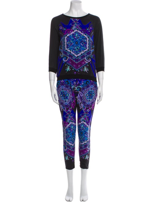 Emilio Pucci Silk Printed Pant Set