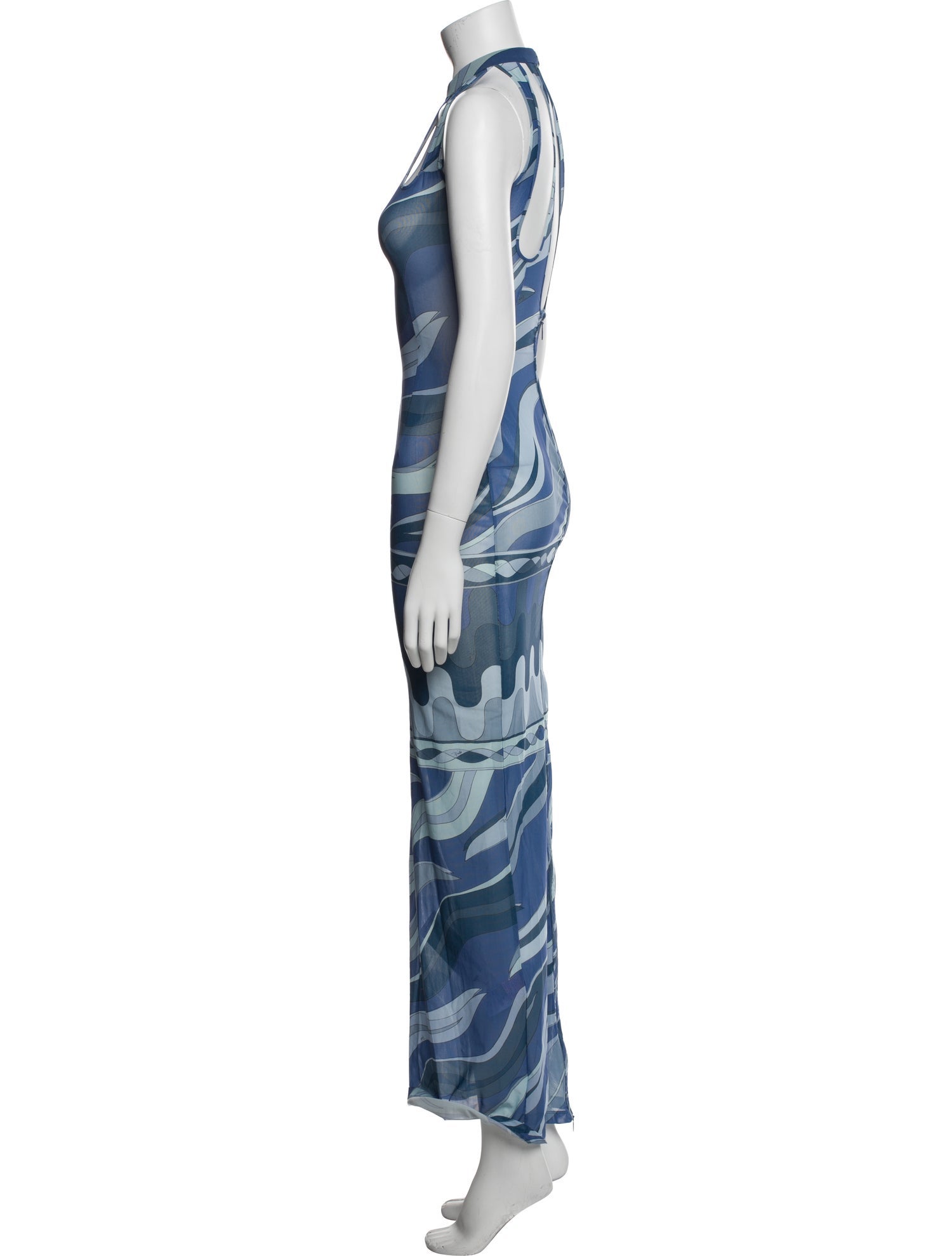 Emilio Pucci Printed Long Dress