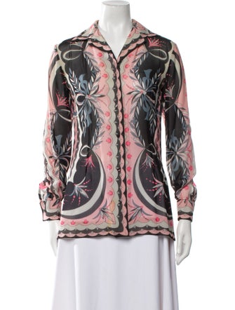 Emilio Pucci Vintage 1960's Button-Up Top