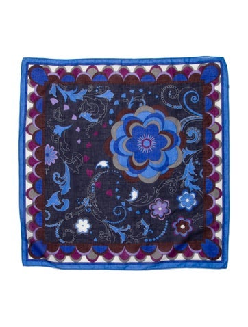 Emilio Pucci Scarves and Shawls Floral Print Bandana