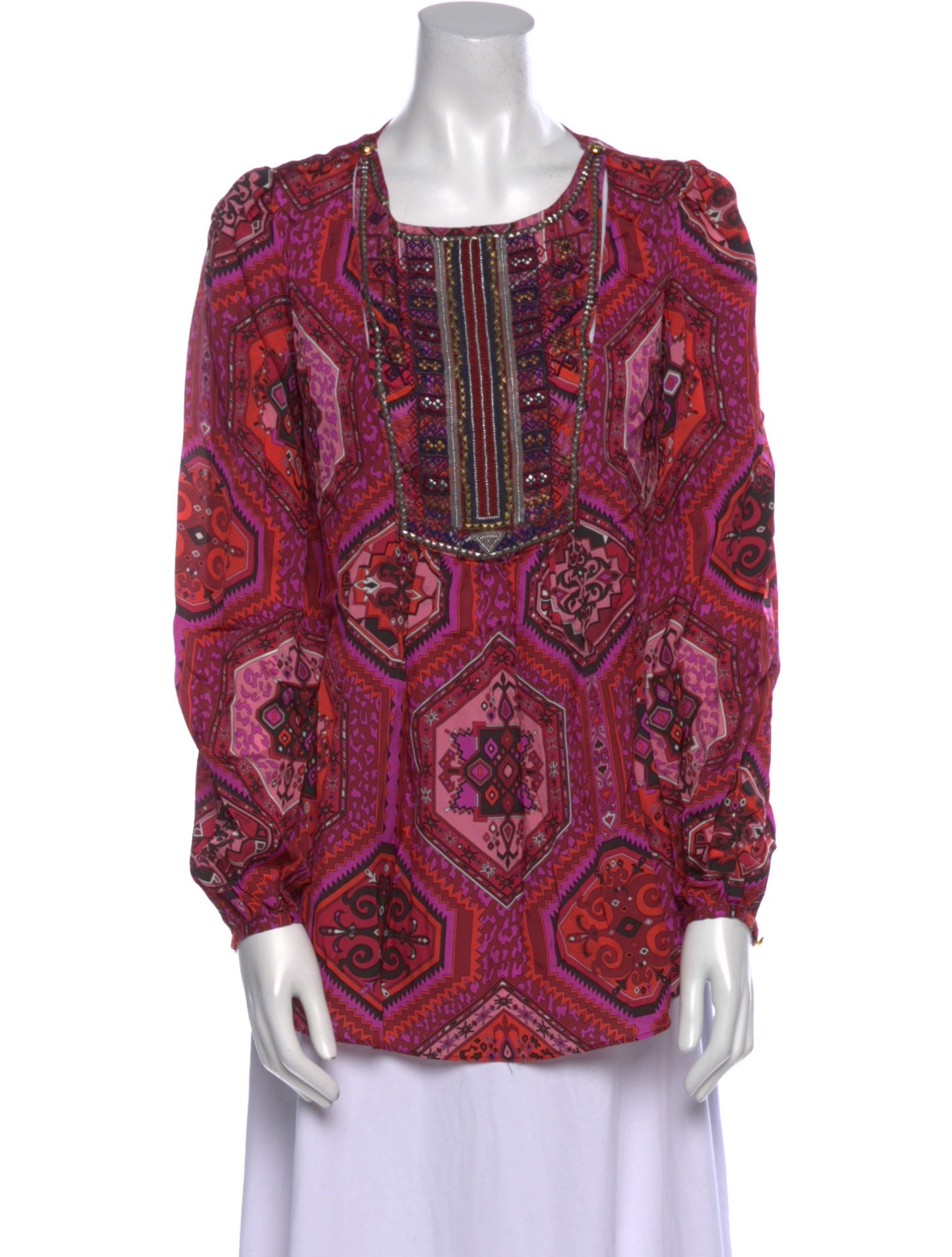 Emilio Pucci Silk Paisley Print Tunic
