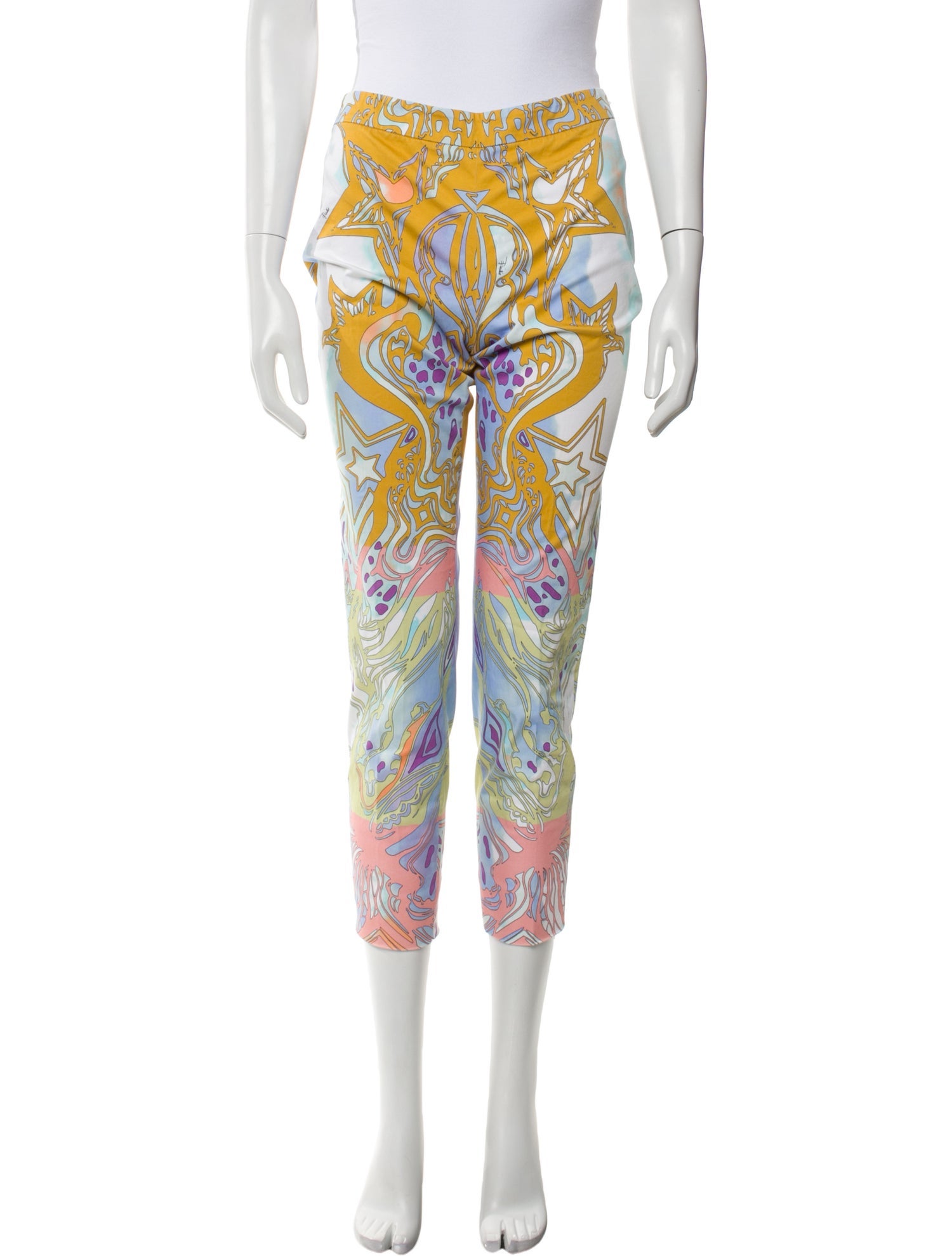 Emilio Pucci Printed Straight Leg Pants