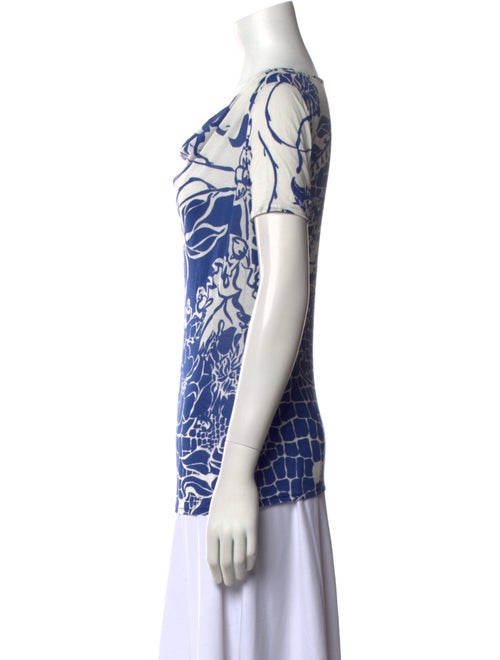 Emilio Pucci Printed Cowl Neck T-Shirt