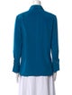 Emilio Pucci Silk Long Sleeve Button-Up Top