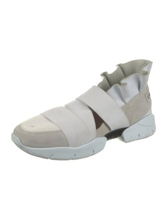 Emilio Pucci Ruffle Embellishment Sneakers