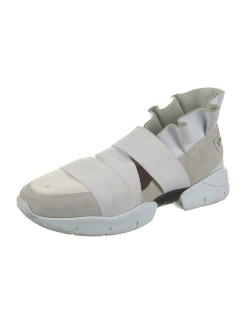 Emilio Pucci Ruffle Embellishment Sneakers