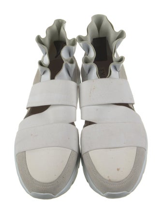 Emilio Pucci Ruffle Embellishment Sneakers