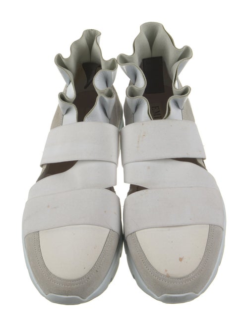 Emilio Pucci Ruffle Embellishment Sneakers