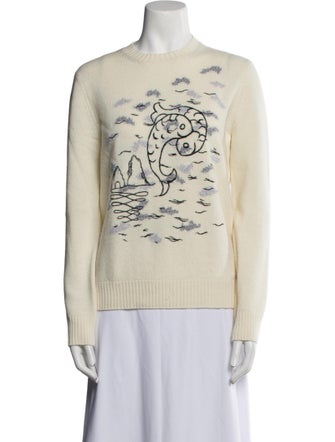 Emilio Pucci Wool Graphic Print Sweater