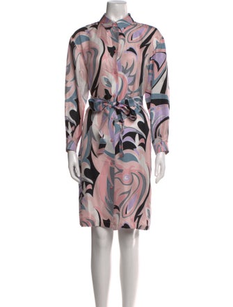 Emilio Pucci Printed Knee-Length Dress